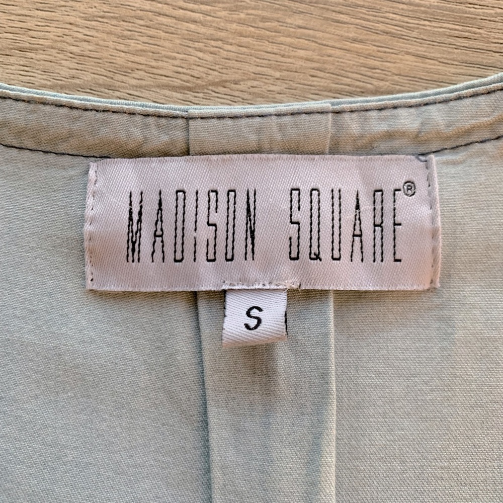 Madison Square Denim Button Down Top - image 3